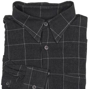 Bugatchi Uomo Charcoal Shirt Size Medium Rayon Sz